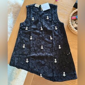 Eliou Stella Micro Dress with White Gem and Shell Embellishments